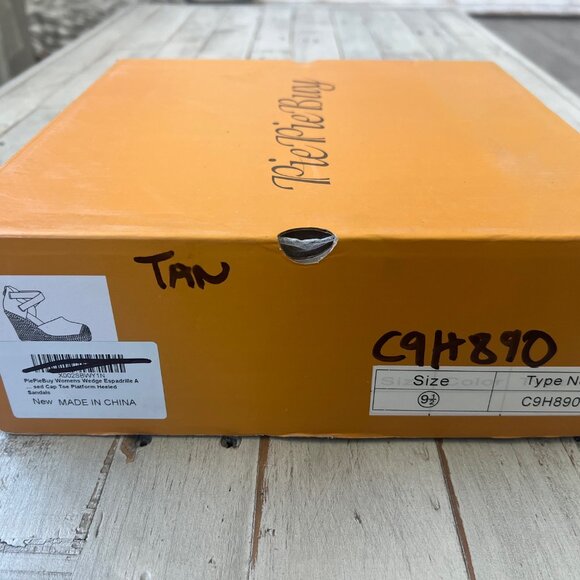 PiePieBuy Women’s Wedge Espadrille Platform Heeled Sandals NIB NEW .‎  Size 9.5 - Picture 6 of 6